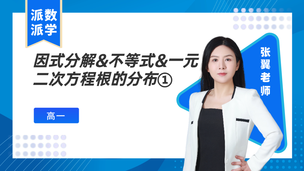 因式分解&不等式&一元二次方程根的分布①